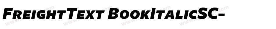 FreightText BookItalicSC字体转换